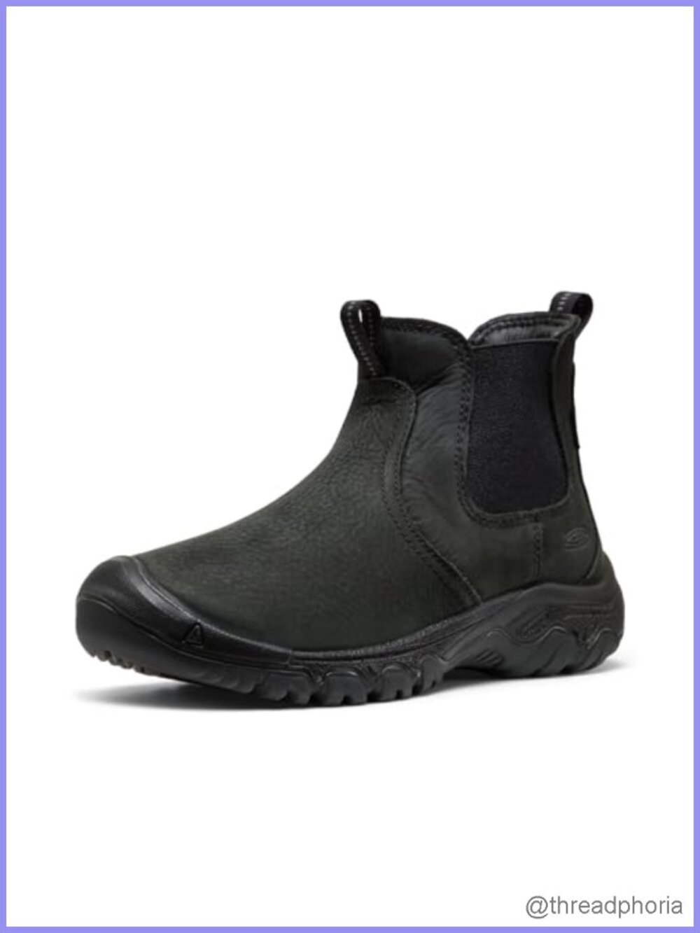 Insulated Waterproof Leather Chelsea Ankle Snow Boots Pull On